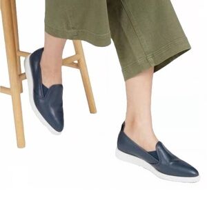 Everlane The Leather Street Shoe in Blue‎ Size 7